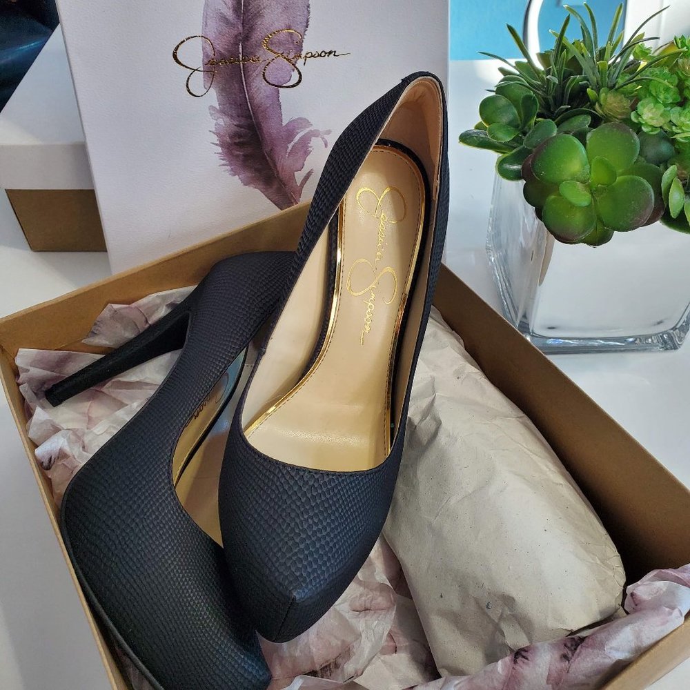 Black Jessica Simpson Platform Heels